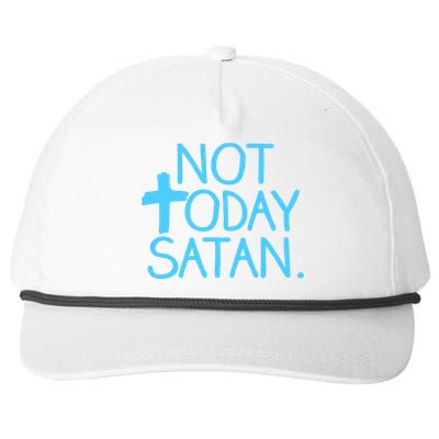 Not Today Satan Jesus Cross Snapback Five-Panel Rope Hat