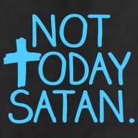 Not Today Satan Jesus Cross Adult Drive Performance Visor