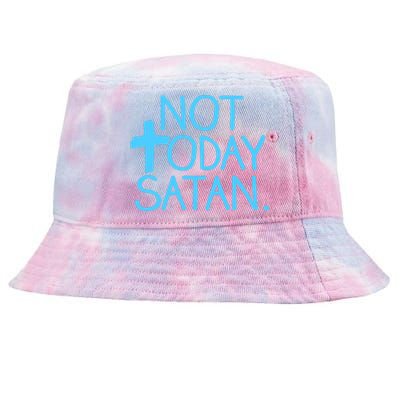 Not Today Satan Jesus Cross Tie-Dyed Bucket Hat