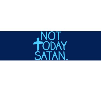 Not Today Satan Jesus Cross Bumper Sticker