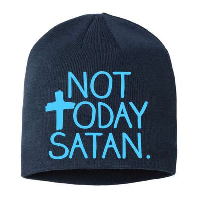 Not Today Satan Jesus Cross Sustainable Beanie