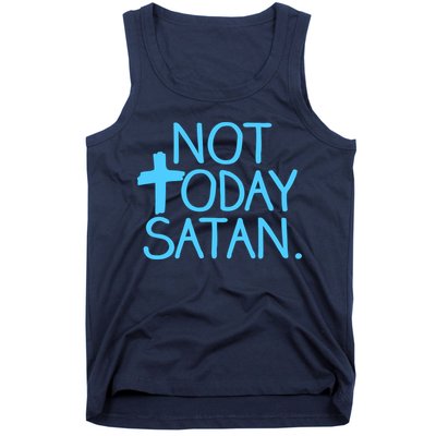 Not Today Satan Jesus Cross Tank Top