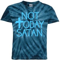 Not Today Satan Jesus Cross Kids Tie-Dye T-Shirt