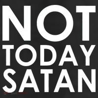 Not Today Satan Text Logo 11oz C Handle Ceramic Mug