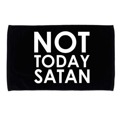 Not Today Satan Text Logo Microfiber Hand Towel