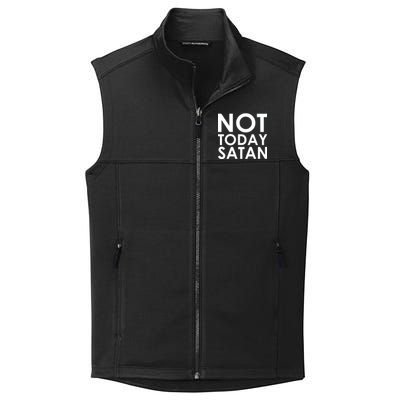 Not Today Satan Text Logo Collective Smooth Fleece Vest