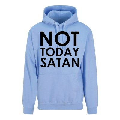 Not Today Satan Text Logo Unisex Surf Hoodie