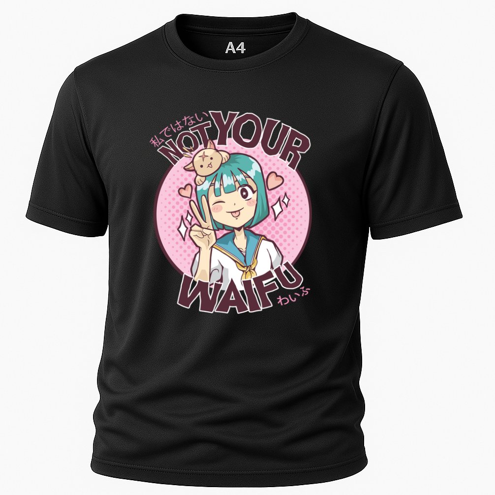 Not Your Waifu Anime Cooling Performance Crew T-Shirt