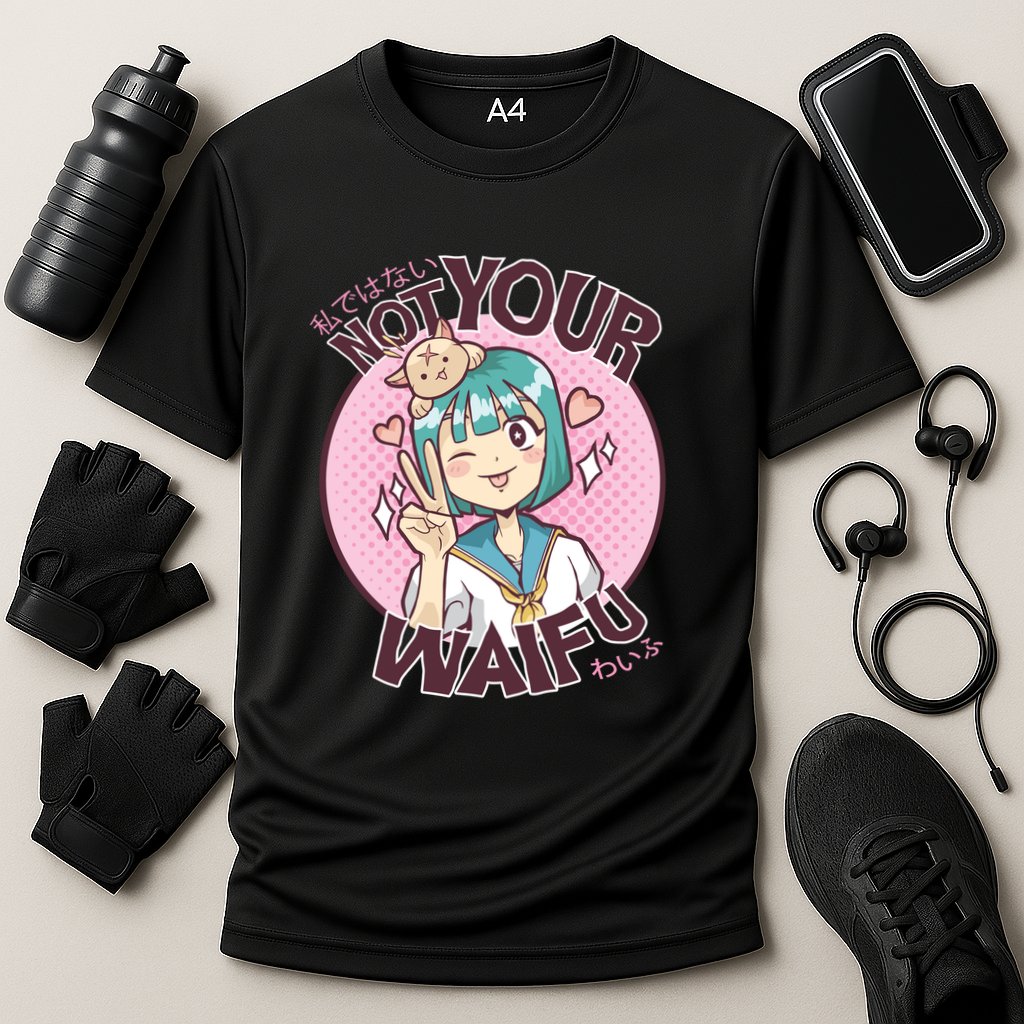 Not Your Waifu Anime Cooling Performance Crew T-Shirt
