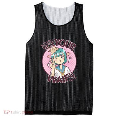 Not Your Waifu Anime Mesh Reversible Basketball Jersey Tank