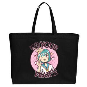 Not Your Waifu Anime Cotton Canvas Jumbo Tote