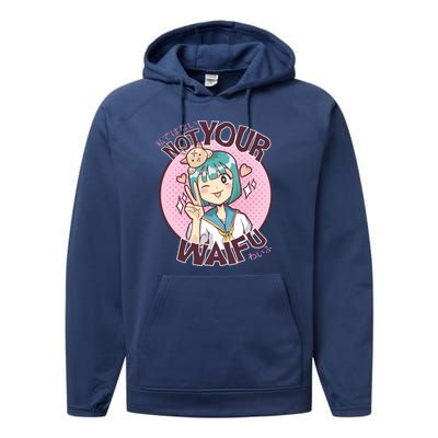 Not Your Waifu Anime Performance Fleece Hoodie