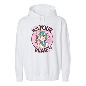 Not Your Waifu Anime Garment-Dyed Fleece Hoodie