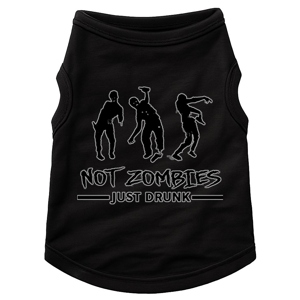 Not Zombies Just Drunk Doggie Tank