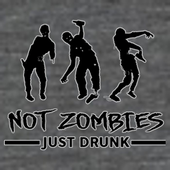 Not Zombies Just Drunk Women's V-Neck T-Shirt