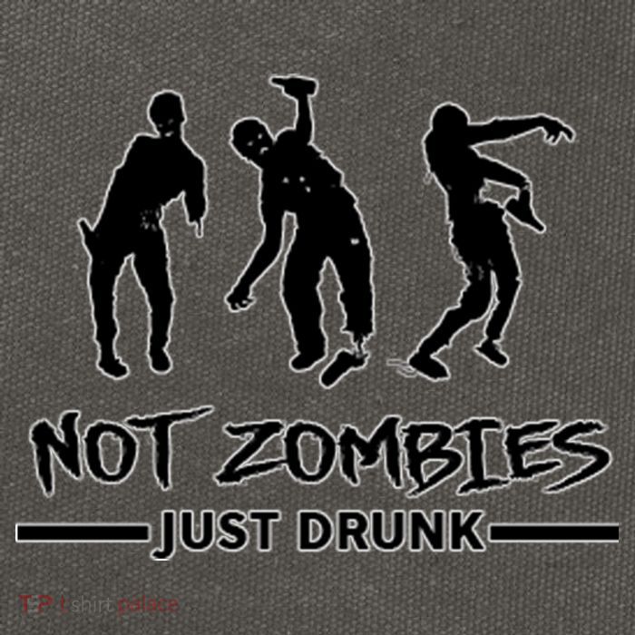 Not Zombies Just Drunk Cotton Canvas Backpack
