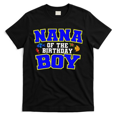 Nana Of The Birthday Fishing Theme Bday Celebration T-Shirt
