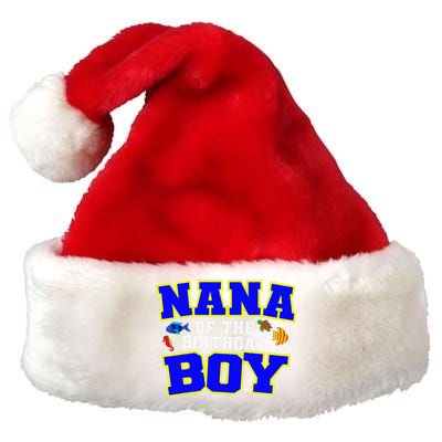 Nana Of The Birthday Fishing Theme Bday Celebration Premium Christmas Santa Hat