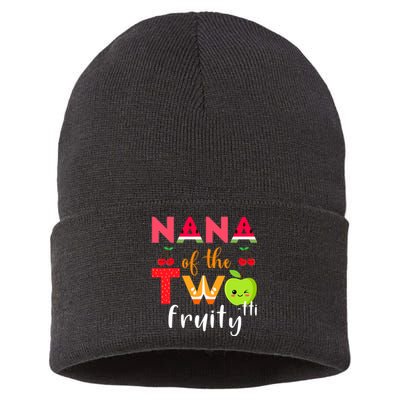 Nana Of the Twotti Frutti 2nd Birthday Party Fruit Themed Sustainable Knit Beanie