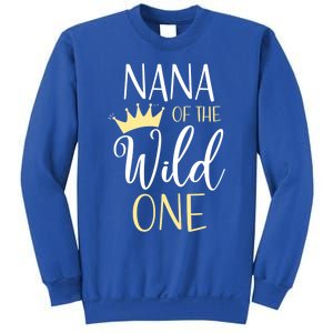 Nana Of The Wild One First Birthday Matching Family Funny Gift Sweatshirt