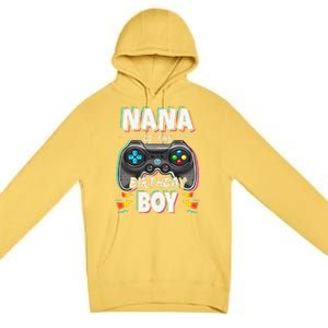 Nana Of The Birthday Boy Video Game Bday Party Gamer Premium Pullover Hoodie