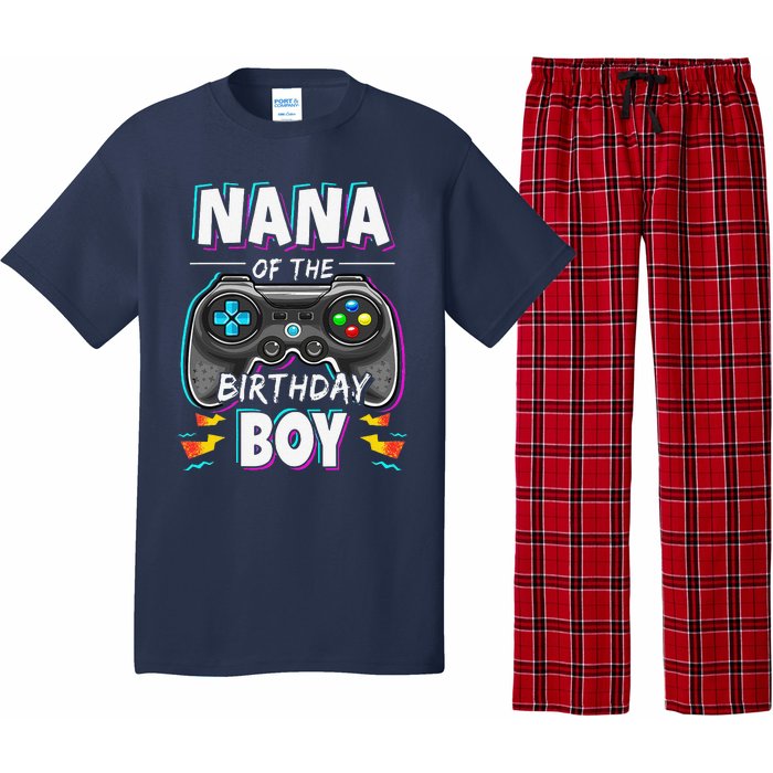 Nana Of The Birthday Boy Video Game Bday Party Gamer Pajama Set