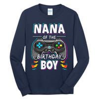 Nana Of The Birthday Boy Video Game Bday Party Gamer Tall Long Sleeve T-Shirt