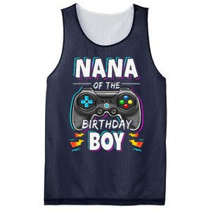 Nana Of The Birthday Boy Video Game Bday Party Gamer Mesh Reversible Basketball Jersey Tank