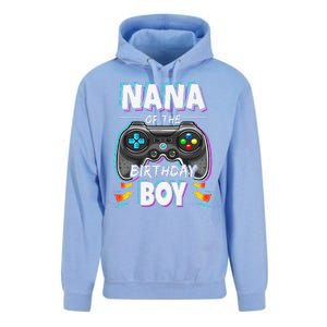 Nana Of The Birthday Boy Video Game Bday Party Gamer Unisex Surf Hoodie