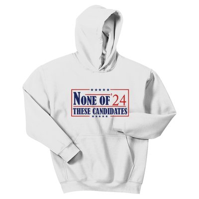 None Of These Candidates 2024 Funny Election Trump Biden Kids Hoodie