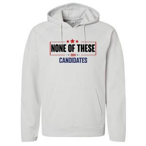 None Of These Candidates 2024 Funny Election Performance Fleece Hoodie