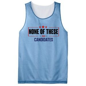 None Of These Candidates 2024 Funny Election Mesh Reversible Basketball Jersey Tank