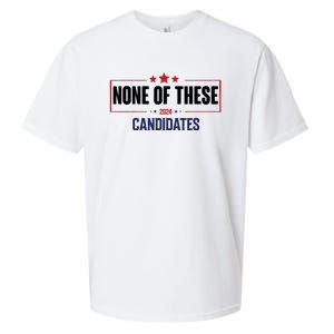 None Of These Candidates 2024 Funny Election Sueded Cloud Jersey T-Shirt