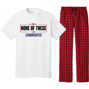 None Of These Candidates 2024 Funny Election Pajama Set