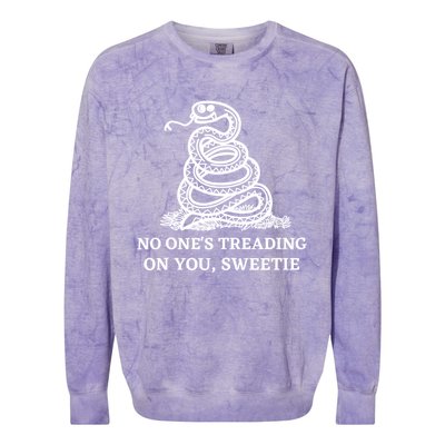 No Ones Treading On You Sweetie Colorblast Crewneck Sweatshirt