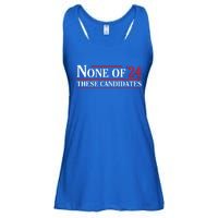 None Of These Candidates 2024 Funny Presidential Election Ladies Essential Flowy Tank