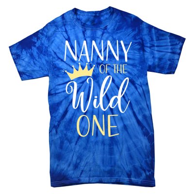 Nanny Of The Wild One First Birthday Matching Family Gift Tie-Dye T-Shirt