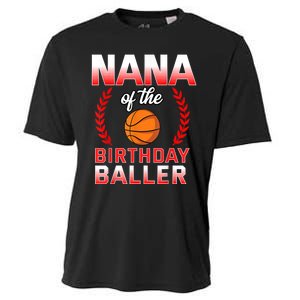 Nana Of The Birthday Boy Basketball Bday Celebration Cooling Performance Crew T-Shirt