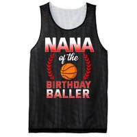 Nana Of The Birthday Boy Basketball Bday Celebration Mesh Reversible Basketball Jersey Tank