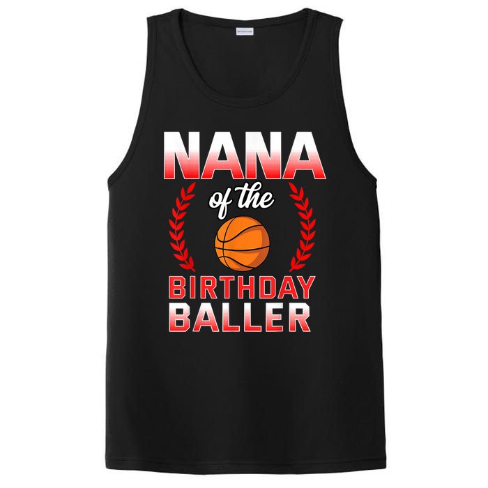 Nana Of The Birthday Boy Basketball Bday Celebration PosiCharge Competitor Tank