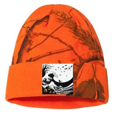 Night Of Terror Bats Fly Over Pumpkin Wave Kati Licensed 12" Camo Beanie