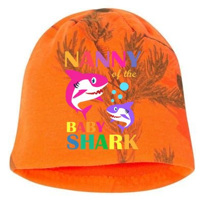 Nanny Of The Baby Birthday Shark Nanny Shark Mother's Day Kati - Camo Knit Beanie