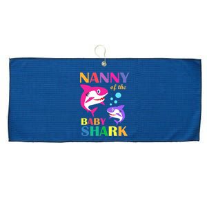 Nanny Of The Baby Birthday Shark Nanny Shark Mother's Day Large Microfiber Waffle Golf Towel