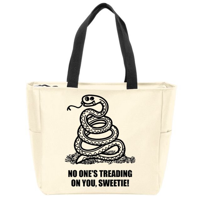 No One's Treading On You Sweetie Zip Tote Bag