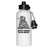 No One's Treading On You Sweetie Aluminum Water Bottle 