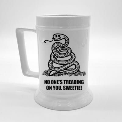 No One's Treading On You Sweetie Beer Stein