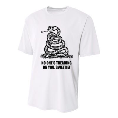 No One's Treading On You Sweetie Youth Performance Sprint T-Shirt