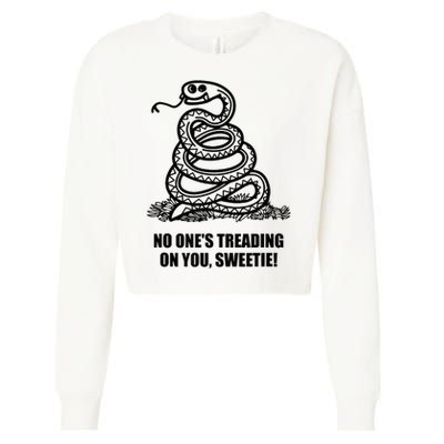 No One's Treading On You Sweetie Cropped Pullover Crew