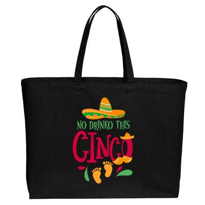 No O This Cinco Cinco De Mayo Pregnancy Announcet Great Gift Cotton Canvas Jumbo Tote