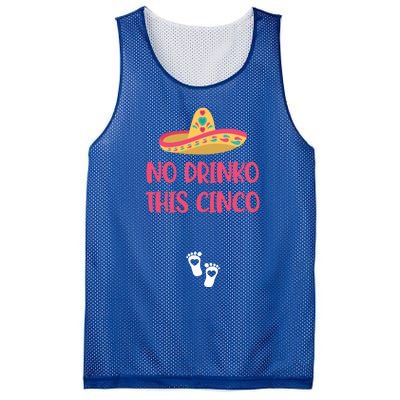 No O This Cinco Pregnancy Announcet Cinco De Mayo Gift Mesh Reversible Basketball Jersey Tank